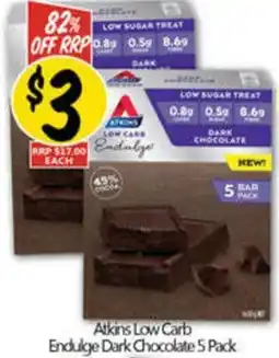 NQR Atkins Low Carb Endulge Dark Chocolate offer