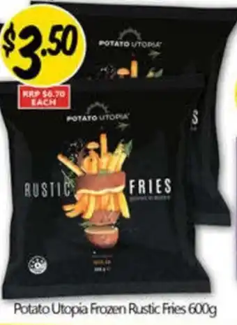 NQR Potato Utopia Frozen Rustic Fries offer