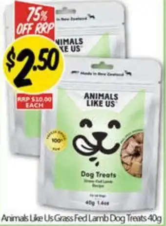 NQR Animals Like Us Grass Fed Lamb Dog Treats offer