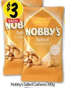 NQR Nobby's Salted Cashews offer