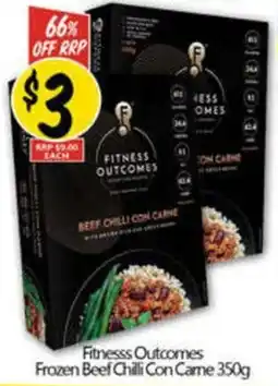 NQR Fitnesss Outcomes Frozen Beef Chilli Con Came offer