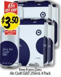 NQR Free Form Zero Alc Craft G&T offer