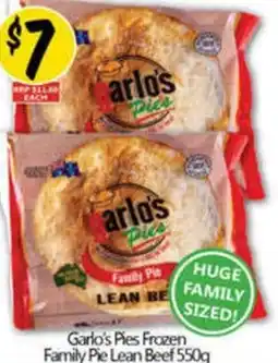 NQR Garlo's Pies Frozen Family Pie Lean Beef offer