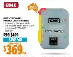 Anaconda GME MT610G GPS Personal Locator Beacon offer