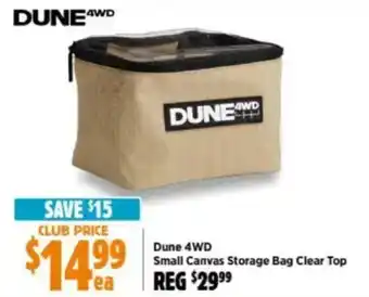 Anaconda Dune 4WD Small Canvas Storage Bag Clear Top offer