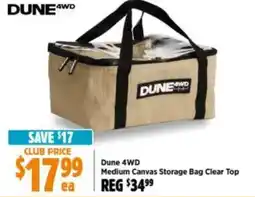 Anaconda DUNE 4WD Medium Canvas Storage Bag Clear Top offer