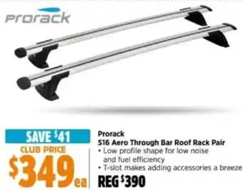 Anaconda Prorack $16 Aero Through Bar Roof Rack Pair offer