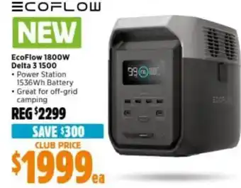 Anaconda ECOFLOW EcoFlow 1800W Delta 3 1500 offer