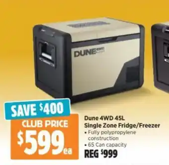 Anaconda Dune 4WD Single Zone Fridge/Freezer offer