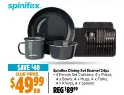 Anaconda Spinifex Dining Set Enamel offer