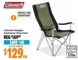 Anaconda Coleman Aluminium Sling Chair offer