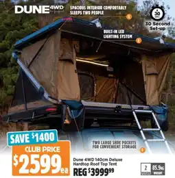 Anaconda Dune 4WD Deluxe Hardtop Roof Top Tent offer