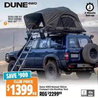 Anaconda Dune 4WD Nomad  Compact Lite Rooftop Tent offer