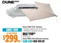 Anaconda Dune 4WD 270° Awning offer