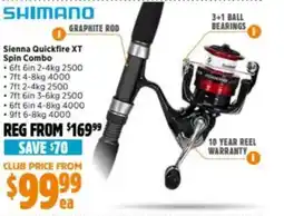 Anaconda Sienna Quickfire XT Spin Combo offer