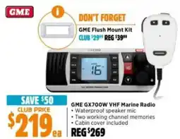 Anaconda GME GX700W VHF Marine Radio offer