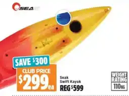 Anaconda Seak Swift Kayak offer