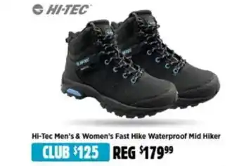 Anaconda Hi-Tec Men's & Women's Fast Hike Waterproof Mid Hiker offer