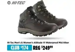 Anaconda Hi-Tec Men's & Women's Altitude Vi Waterproof Mid Hiker offer