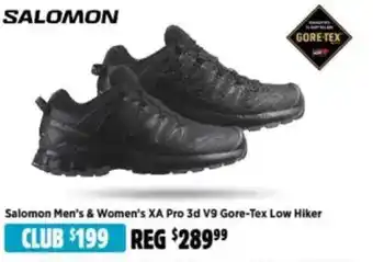 Anaconda Salomon Men's & Women's XA Pro 3d V9 Gore-Tex Low Hiker offer