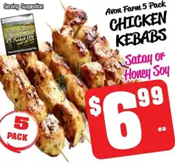 Farmer Jack's Avon Farm CHICKEN KEBABS offer