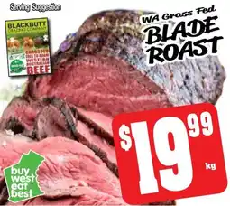 Farmer Jack's WA Grass Fed BLADE ROAST offer