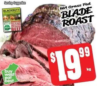 Farmer Jack's WA Grass Fed BLADE ROAST offer