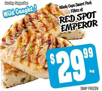 Farmer Jack's RED SPOT Wild Caught! offer