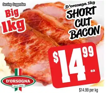 Farmer Jack's SHORT CUT BACON offer