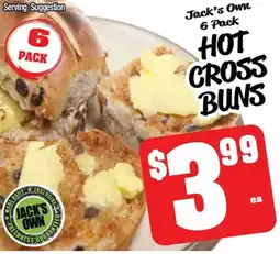 Farmer Jack's HOT CROSS BUNS offer