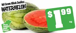 Farmer Jack's WA Grown Whole Seedless WATERMELON offer