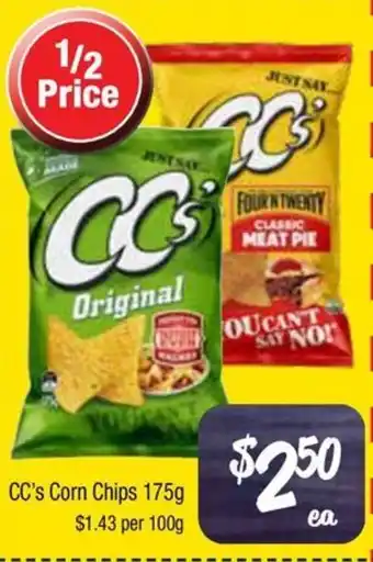 Farmer Jack's CC's Corn Chips offer