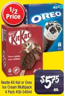 Farmer Jack's Nestle Kit Kat or Oreo Ice Cream Multipack offer