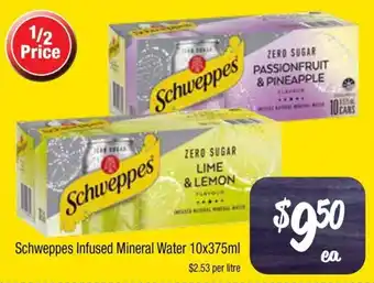 Farmer Jack's Schweppes Infused Mineral Water offer