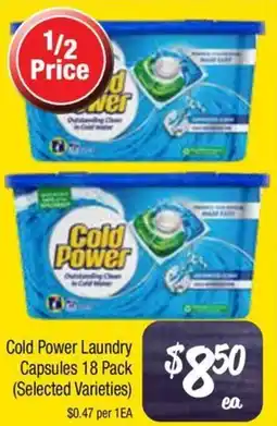 Farmer Jack's Cold Power Laundry Capsules offer