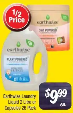 Farmer Jack's Earthwise Laundry Liquid Capsules offer