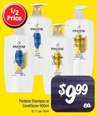 Farmer Jack's Pantene Shampoo or Conditioner offer