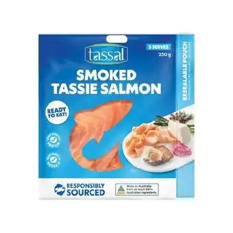 Woolworths Tassal Smoked Tassie Salmon 250g offer