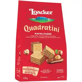 Woolworths Loacker the Original Quadratini Wafers Napolitaner 125g offer