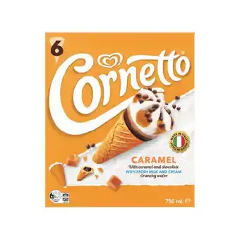 Woolworths Streets Cornetto 750ml Pk 6 offer