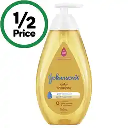 Woolworths Johnson’s Baby Shampoo 500ml offer