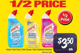 Farmer Jack's Harpic Fresh Power Toilet Cleaner offer