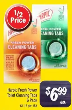 Farmer Jack's Harpic Fresh Power Toilet Cleaning Tabs offer