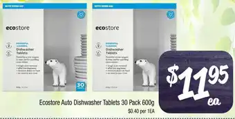 Farmer Jack's Ecostore Auto Dishwasher Tablets offer