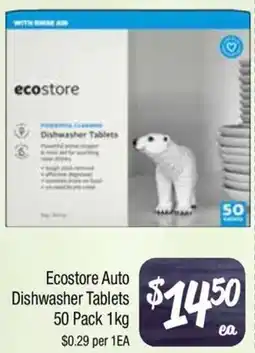 Farmer Jack's Ecostore Auto Dishwasher Tablets offer