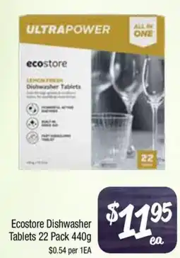 Farmer Jack's Ecostore Dishwasher Tablets offer