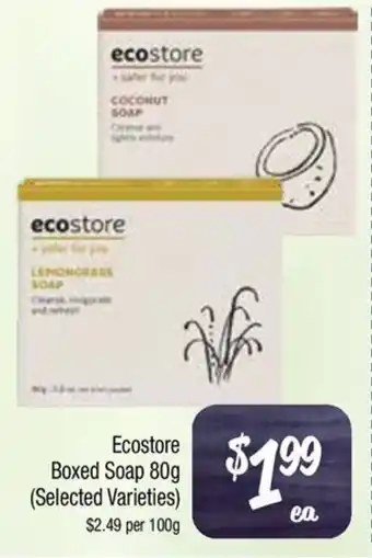 Farmer Jack's Ecostore Boxed Soap offer