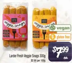 Farmer Jack's Larder Fresh Veggie Snags offer