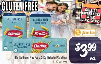 Farmer Jack's Barilla Gluten Free Pasta offer