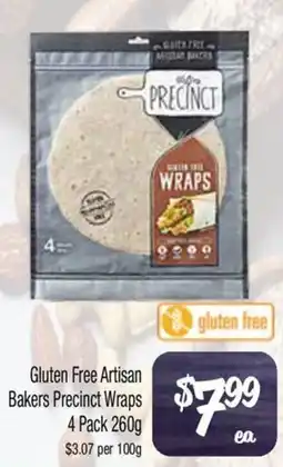 Farmer Jack's Gluten Free Artisan Bakers Precinct Wraps offer